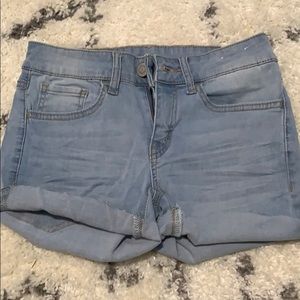 So jean shorts